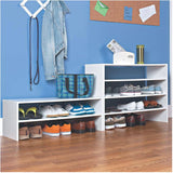 31" White Horizontal Closet Organizer