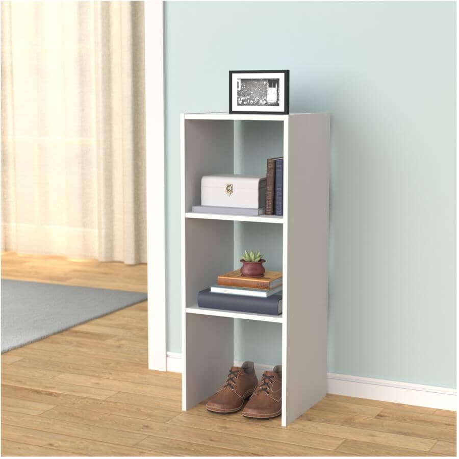 31" White Vertical Closet Organizer