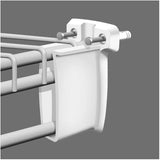 4 Pack White Shelf Supports with Anchors