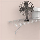 48 Pack White Back Wall Shelf Clips with Pins