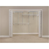 5' - 8' Shelf Track Closet Organizer with Shoe Rack