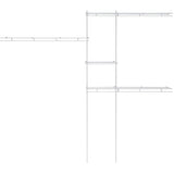 5' - 8' Wire Closet Organizer - White