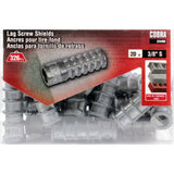 20 Pack 3/8" Short Lag Screw Shields