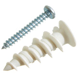 25 Pack #8L Nylon Walldriller Anchors, with Screws