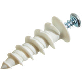 25 Pack #8L Nylon Walldriller Anchors, with Screws