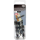 3 Pack 1/4" Zinc Plated Short Hollow Wall Anchors