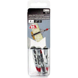 4 Pack 1/8" Zinc Plated Short Drive-In Hollow Wall Anchors