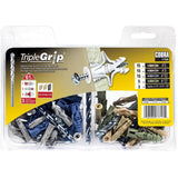 50 Piece Plastic Anchor Kit, Assorted Colours and Sizes