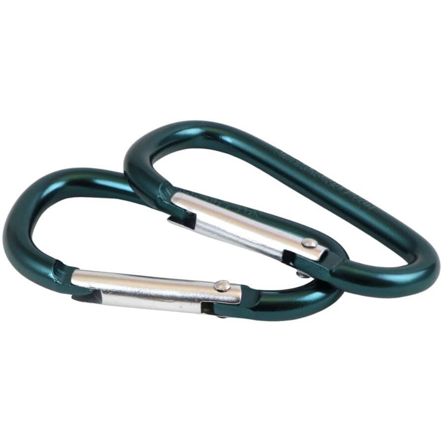 2 Pack 6mm Mini Aluminum Carabiners