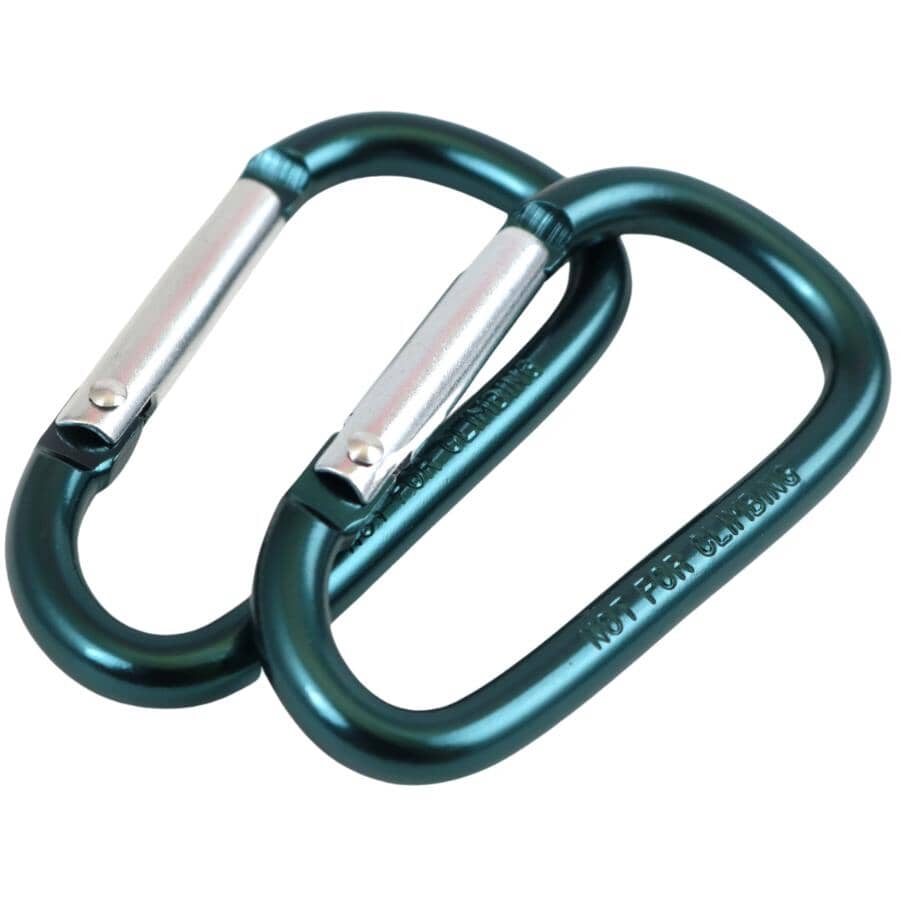 2 Pack 6mm Mini Aluminum Carabiners