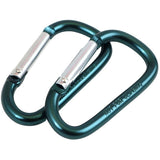2 Pack 6mm Mini Aluminum Carabiners