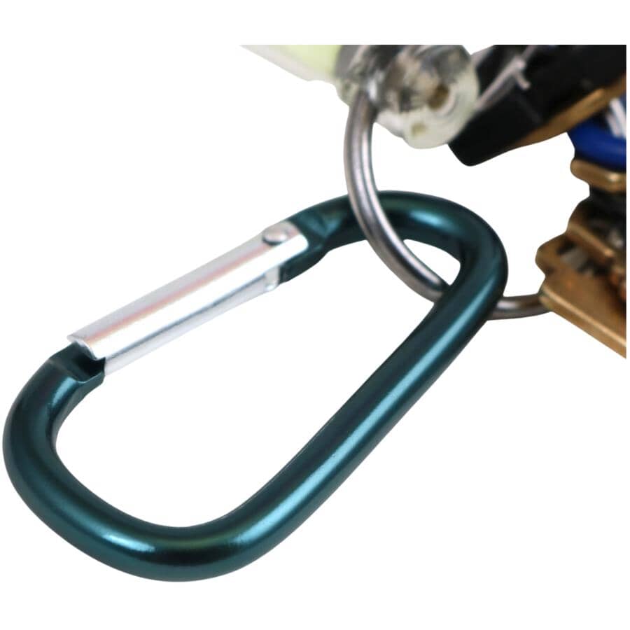 2 Pack 6mm Mini Aluminum Carabiners