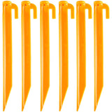 9" Plastic Tent Pegs - 6 Pack
