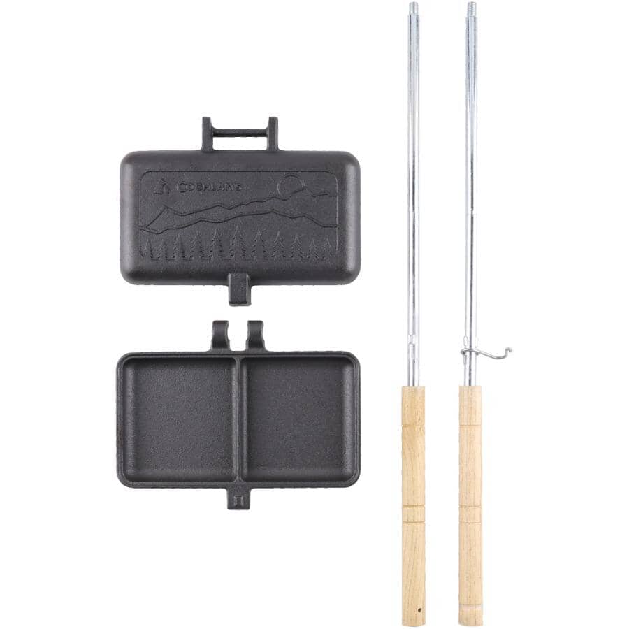 Cast Iron Double Square Pie Cooker