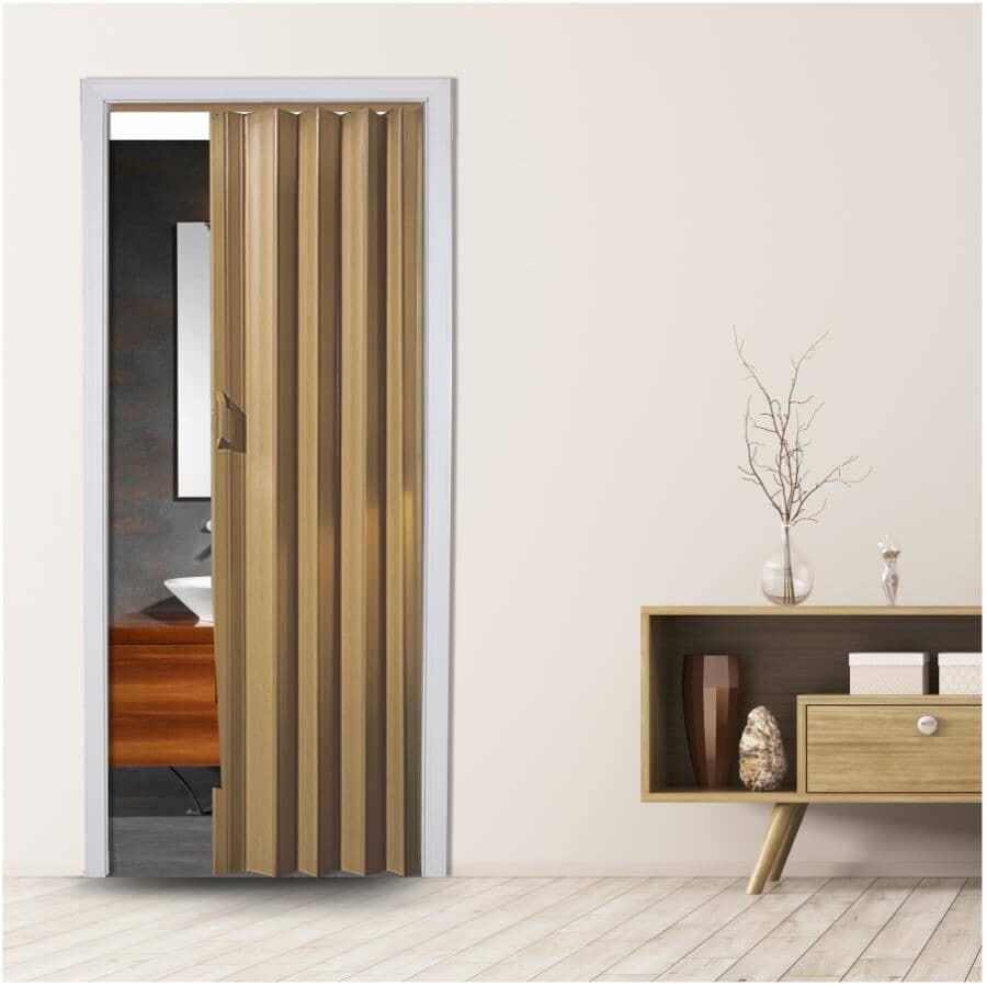 24-36" x 80" Via Oak Folding Door