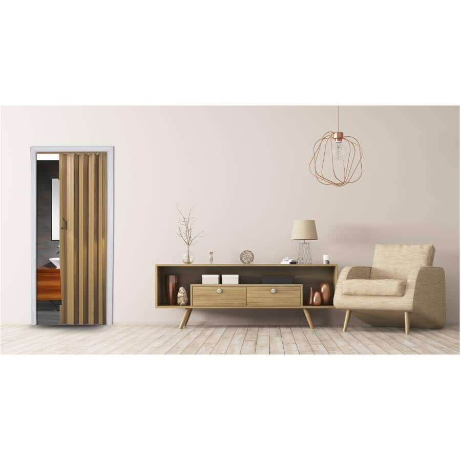 24-36" x 80" Via Oak Folding Door