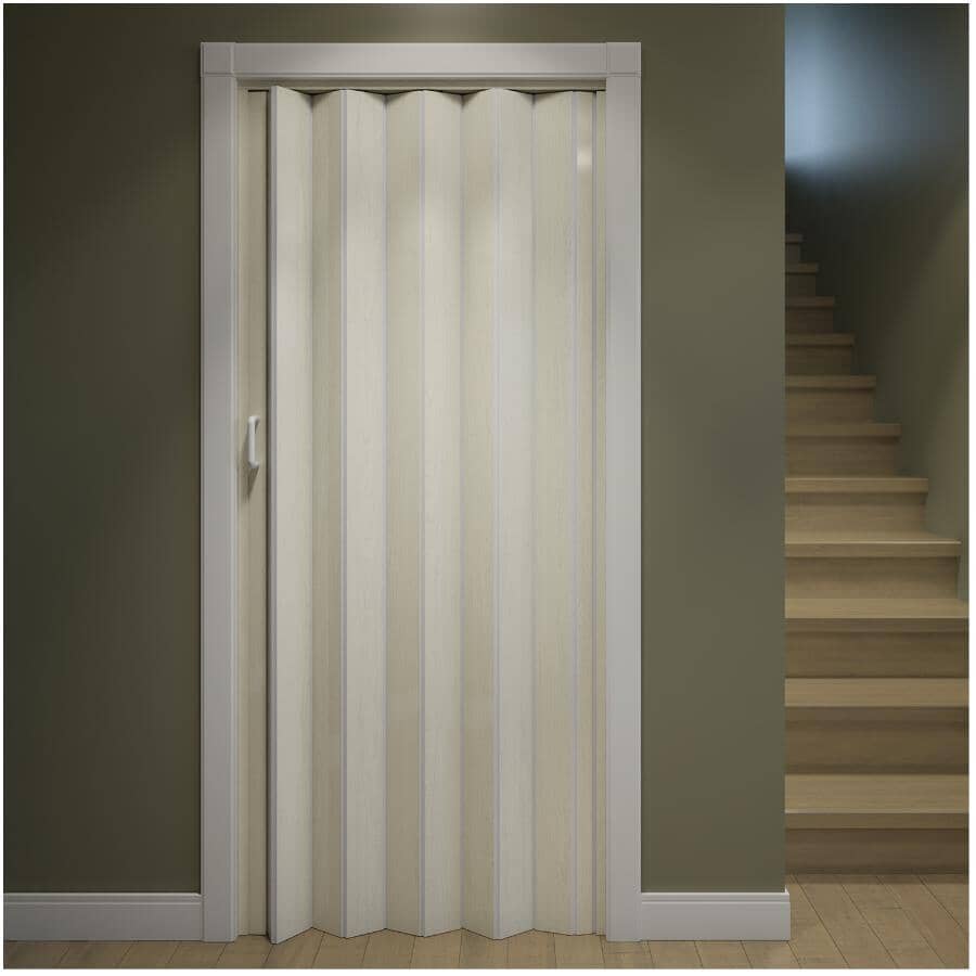 24-36" x 80" Via White Folding Door