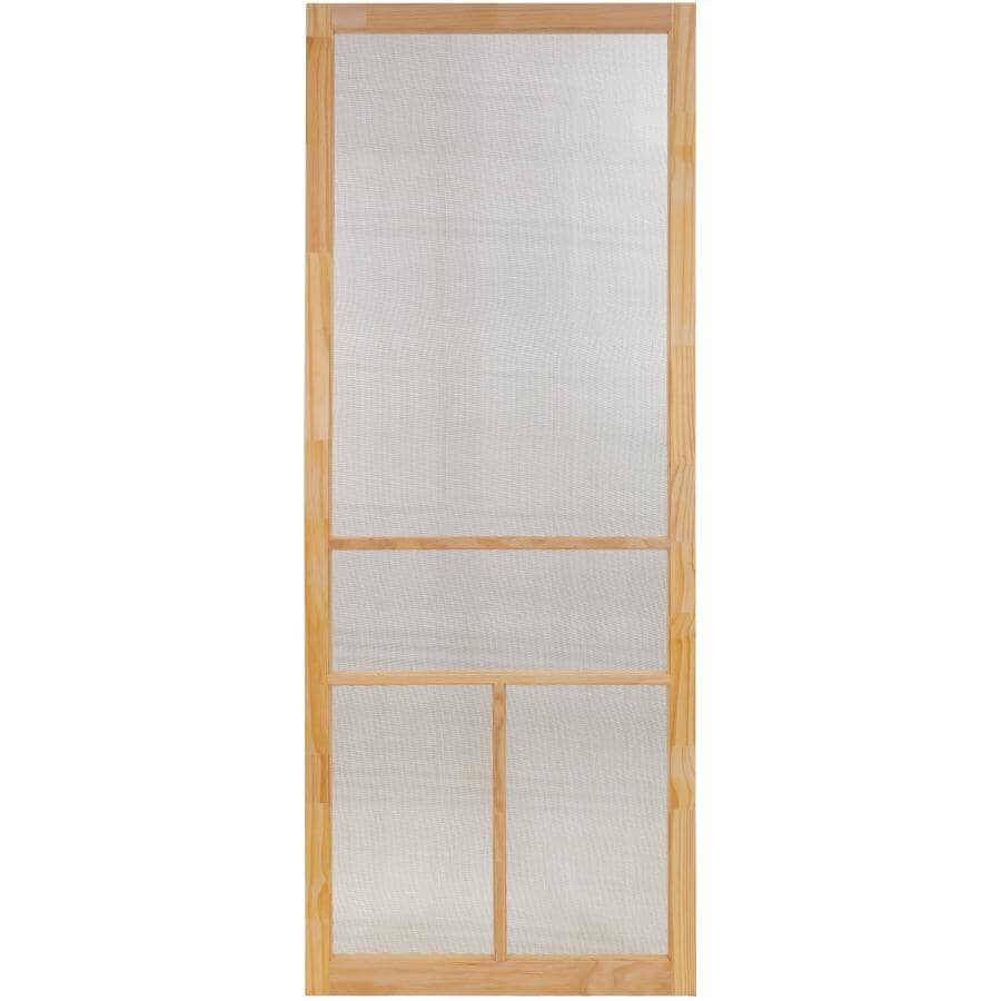 30" x 80" T-Bar Pine Screen Door