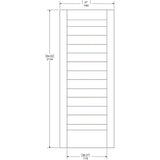 Architect Sliding Barn Door Kit - with Hardware, 37" x 84"