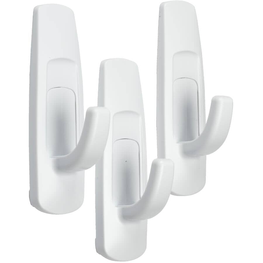 3 Hooks Plus 6 Strips Large Adhesive Hooks