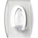 6 Hooks Plus 8 Strips Mini Clear Adhesive Hooks