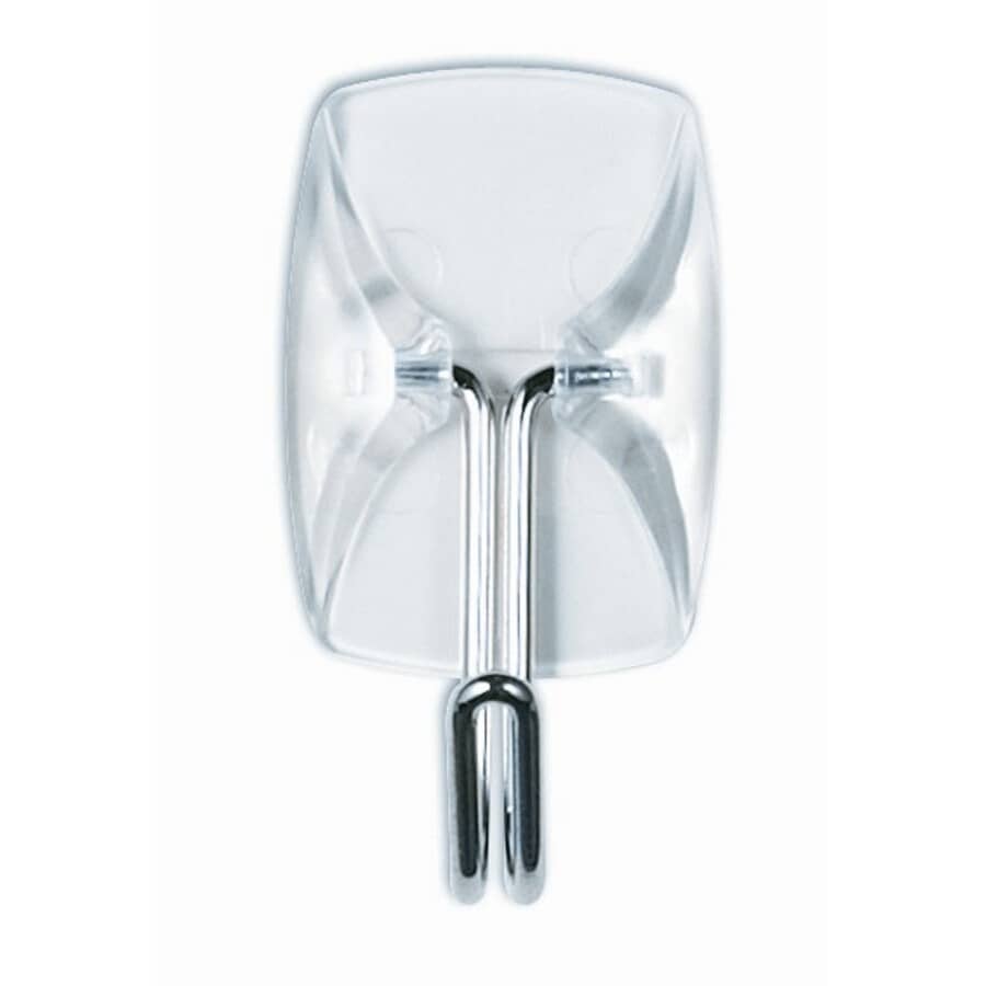 9 Hooks Plus 12 Strips Wire Clear Adhesive Hooks