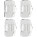 Clear Adhesive Cord Organization Clips - 4 Clips + 5 Strips