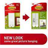 White Adhesive Picture Hanger Strips - Large, 8 pack