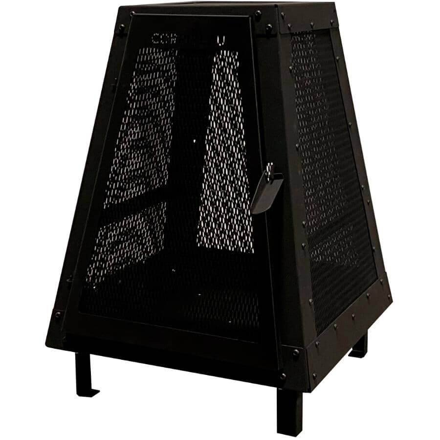 Spark Top #1 Outdoor Steel Fire Pit - with Poker, 20" x 20"