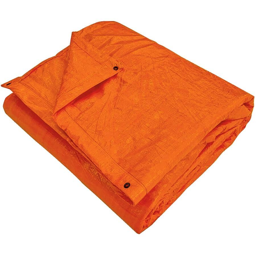 12' X 24' Orange Insulated Poly Tarpaulin