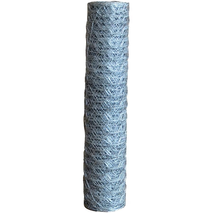 21-Gauge Galvanized Poultry Netting - 1" x 18" x 50'