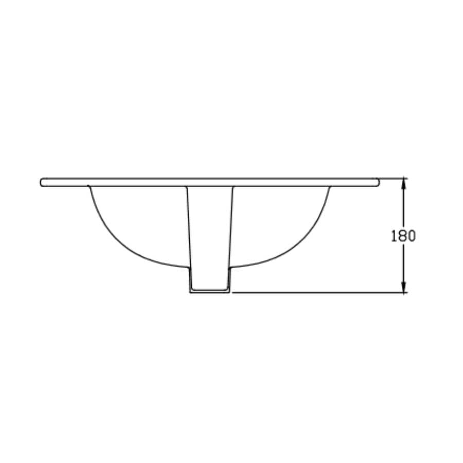 21" x 18.88" EZfix Rectangular Drop-In Basin - White