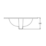 21" x 18.88" EZfix Rectangular Drop-In Basin - White