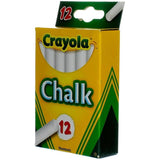 Dustless White Chalk - 12 Pack