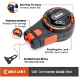 100' Chalk Reel - with 3 oz Red Chalk