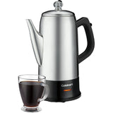 Classic Cordless Percolator - Stainless Steel & Black, 12 Cups