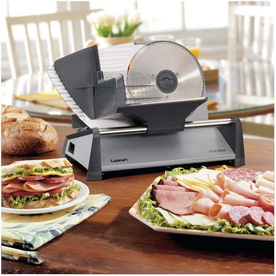 Food Slicer - Stainless Steel, 130W, 7.5"