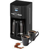Programmable Coffee Maker with Permanent Filter - Black, 12 Cup