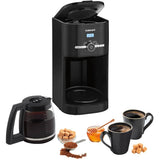 Programmable Coffee Maker with Permanent Filter - Black, 12 Cup