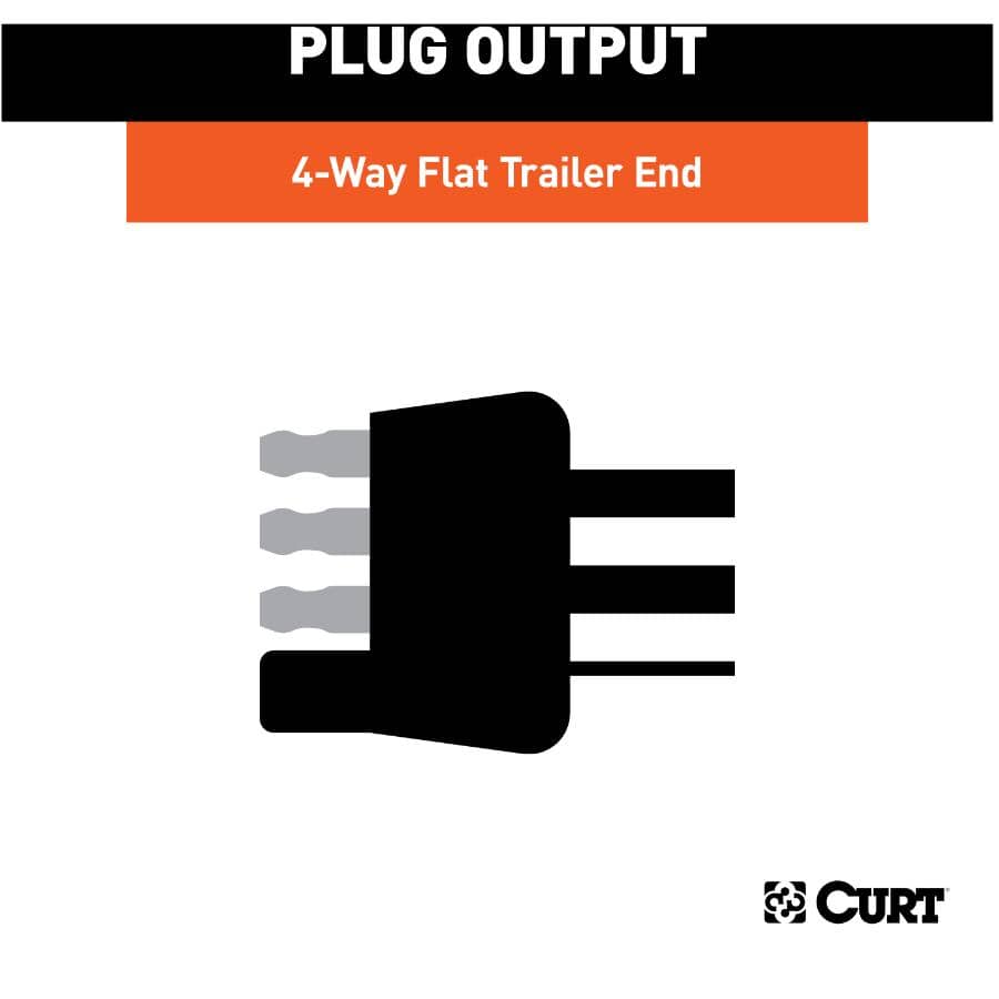 4-Way Flat Connector for Rewiring Trailer