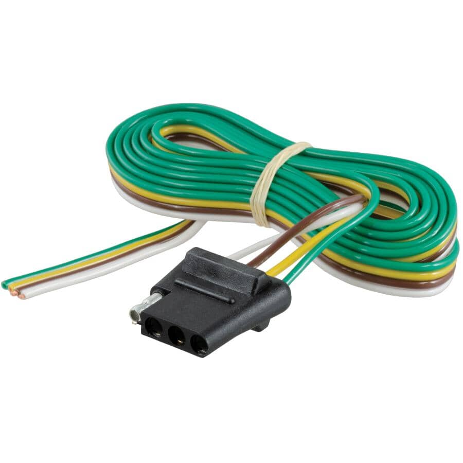 4-Way Flat Connector Socket with 60" Wires