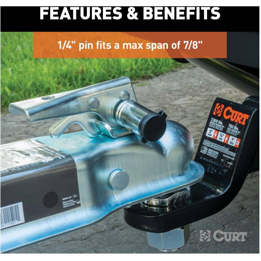 5/8" Hitch & 1/4" Coupler Lock Set - Chrome