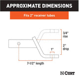Class 3 Ball Mount with 2" Drop  - 7,500 lb Capacity