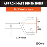 Class 3 Ball Mount with 6" Drop  - 7,500 lb Capacity