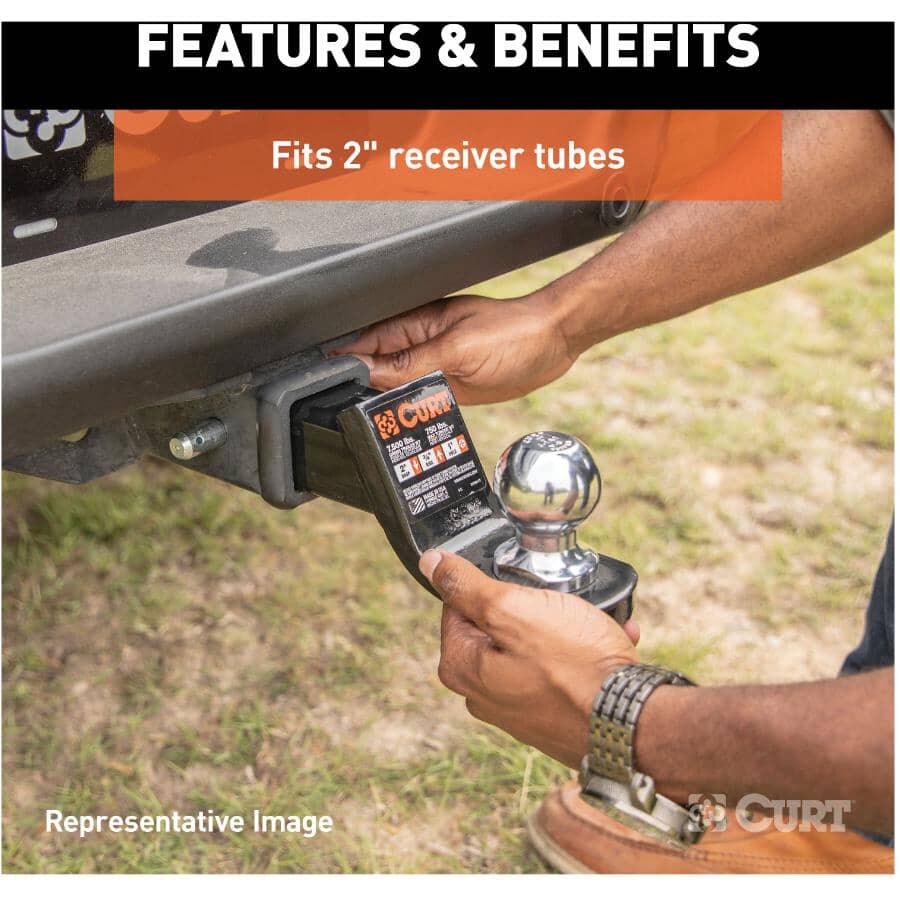 Class 3 Ball Mount with 6" Drop  - 7,500 lb Capacity