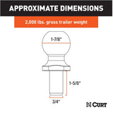 Interlock Towing Hitch Ball - Chrome, 1-7/8"