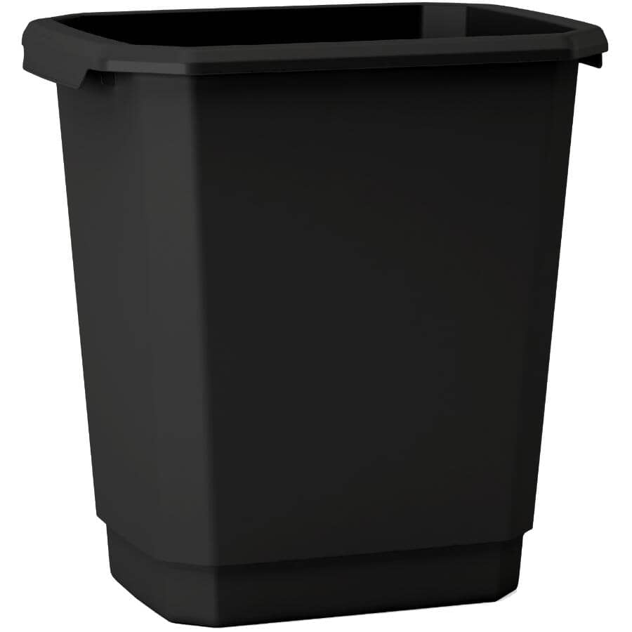 Studio Rectangular Wastebasket - Black, 14 L
