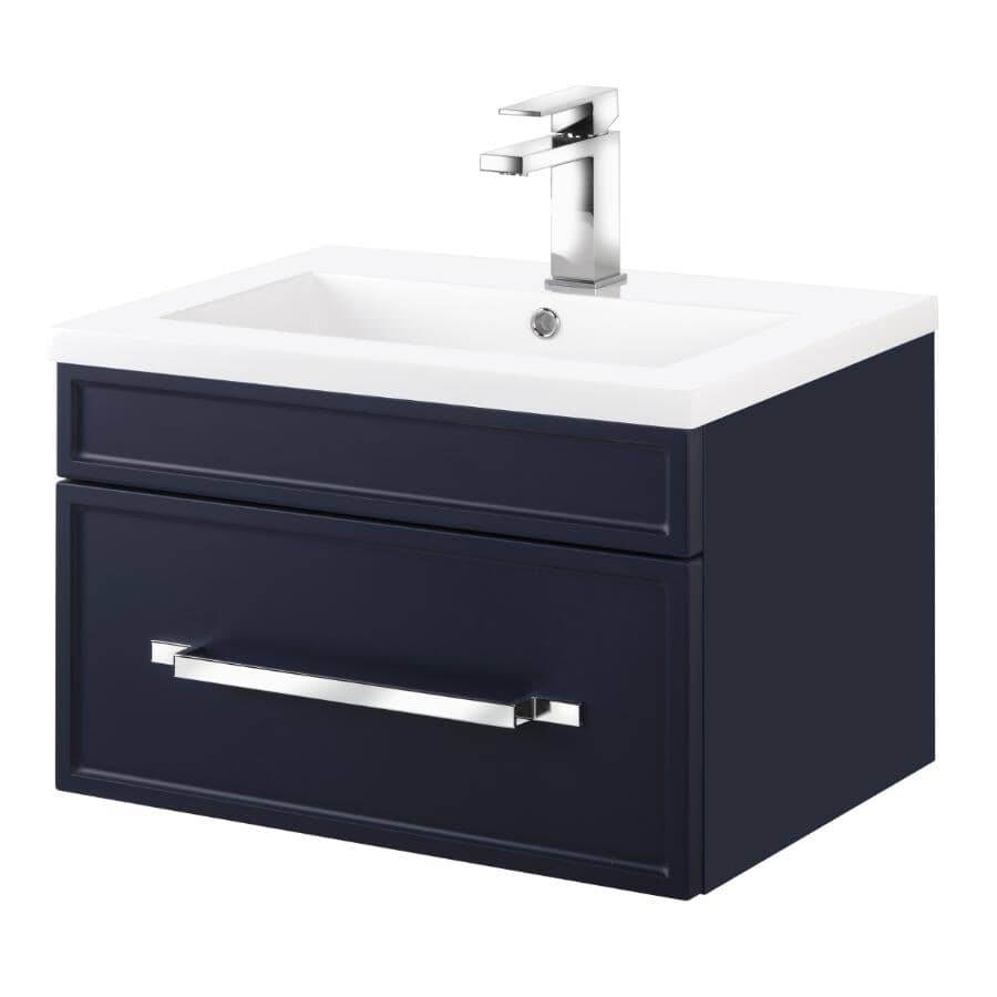 24" W x 16" D Spencer Vanity with Cultured Marble Top - Blue