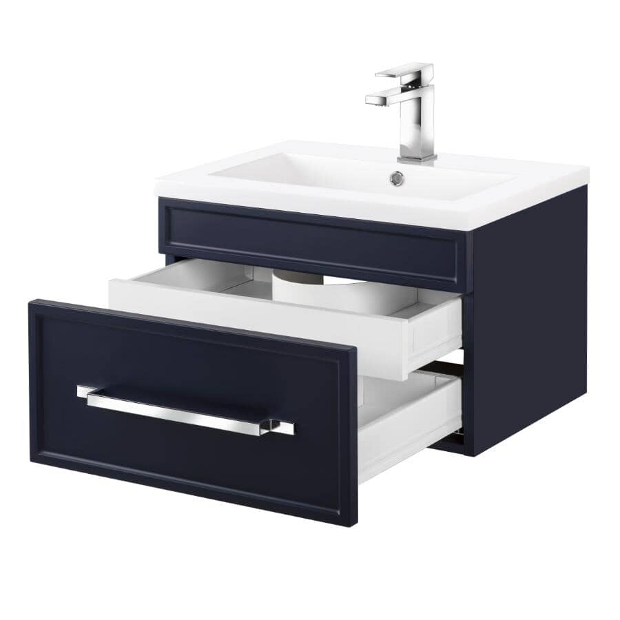 24" W x 16" D Spencer Vanity with Cultured Marble Top - Blue