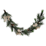 6' Mixed Garland - with Beige Bows & Bells